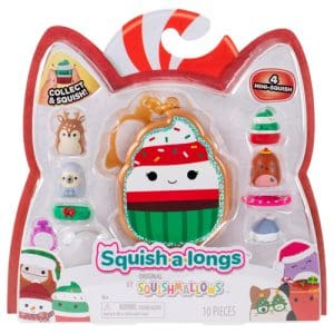 Squish-a-longs - Holiday Clip-a-longs - 4 Pack (STYLE 1) (W3)