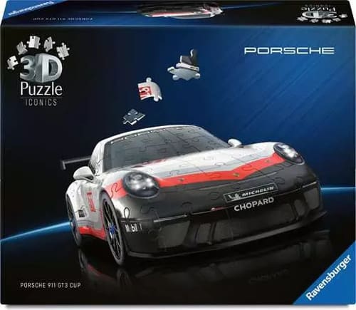 Ravensburger Iconics Porsche GT3 Cup, 108 Piece 3D Jigsaw Puzzle