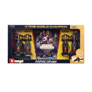 1:43 F1 Red Bull Racing 4Pk Max Verstappen Four Times World Champion Set