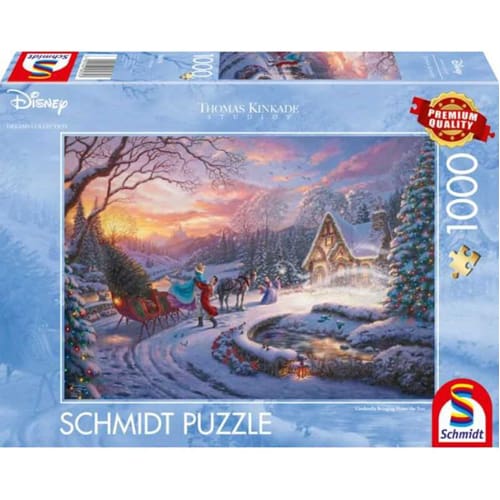 *A Grade* Thomas Kinkade: Disney Cinderella Brining Home the Tree Puzzle - 1000 Pieces *A Grade* Thomas Kinkade: Disney Cinderella Brining Home the Tree Puzzle - 1000 Pieces