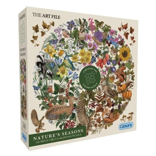 Gibsons: The Art File: Nature's Seasons (500 CIRCULAR Pieces)