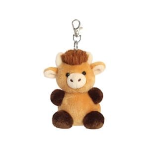 Palm Pals Hubert Highland Cow Clip-On 4In