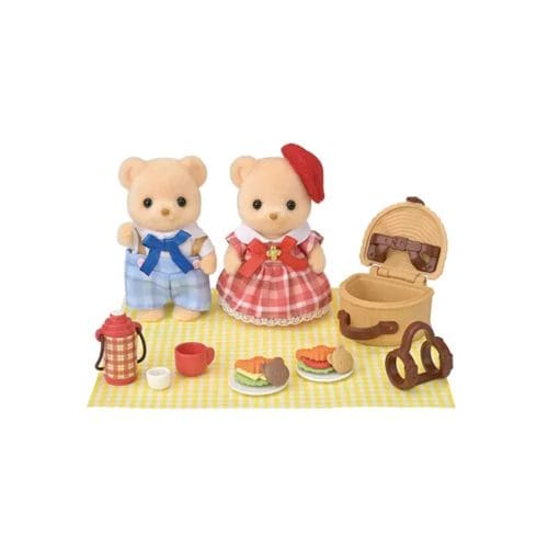 Sylvanian Families Biscuit Bear Sister & Brother - Delicious Picnic