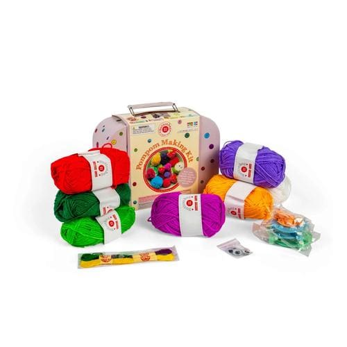 Pompom Suitcase - Buttonbag Pompom Suitcase - Buttonbag