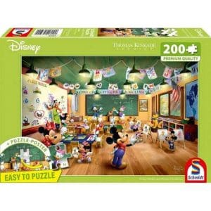 Thomas Kinkade: Disney Mickey & Minnie Schoolhouse (200 Pieces)