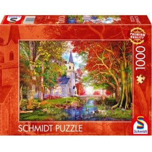 Chapel in Autumn Magic Puzzle (1000 Pieces)