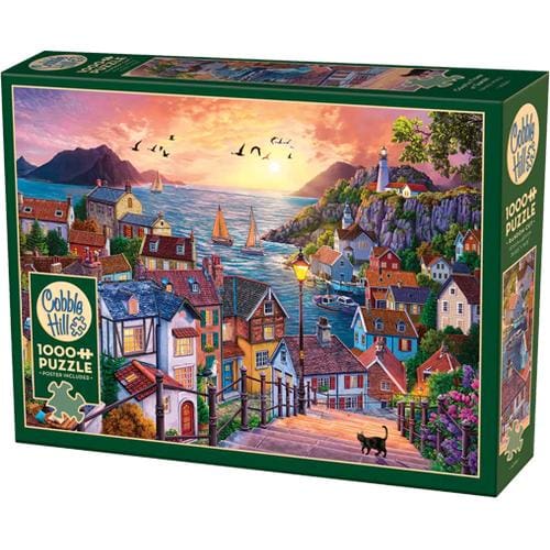 Coastal Town at Sunset Puzzle (1000 Pieces) Coastal Town at Sunset Puzzle (1000 Pieces)