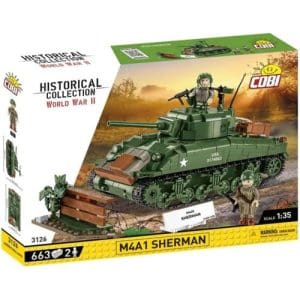 Cobi WWII 3126: M4A1 Sherman (663 Pieces)