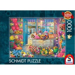 Colourful Flower Shop Puzzle (1000 Pieces)