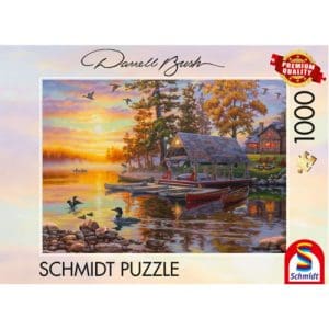 Darrell Bush: Boathouse with Canoes (1000 Pieces)