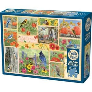 Garden Birds in Autumn Puzzle (500 Pieces)