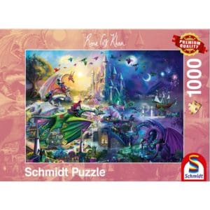 Rose Cat Khan: Nightly Dragon Competition (1000 Pieces)