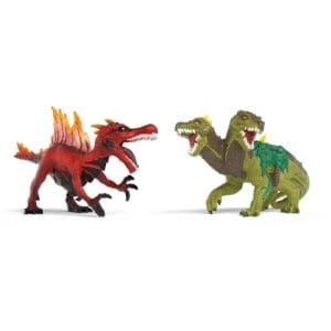 Schleich: Fire Saurian vs. Jungle Lizard