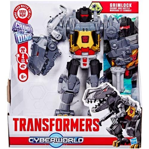 Transformers Cyber Chomp & Battle Grimlock Transformers Cyber Chomp & Battle Grimlock