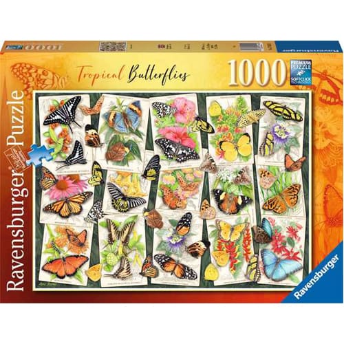 Tropical Butterflies Puzzle (1000 Pieces)