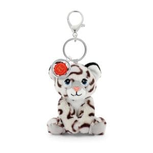 12cm Keeleco Bag Charm Snow Leopard