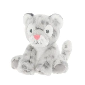 14cm Keeleco Baby Snuggles Snow Leopard