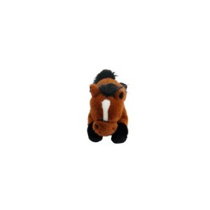 One Love Carly Horse Dark Brown & Black Plush