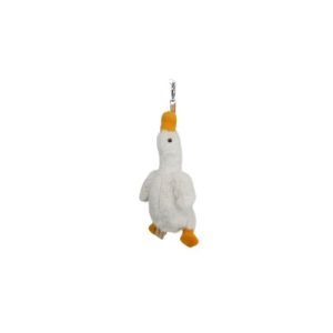 One Love Feather Goose White Bag Charm