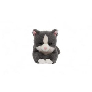 One Love Misty Cat Grey & White Plush