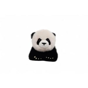 One Love Peng Laying Panda Black & White Plush