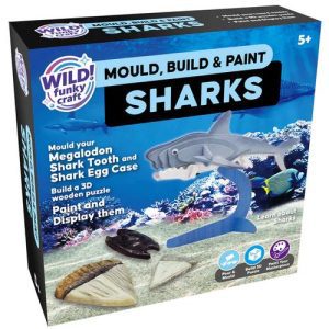 Wild Funky Craft Mould, Build & Paint Sharks